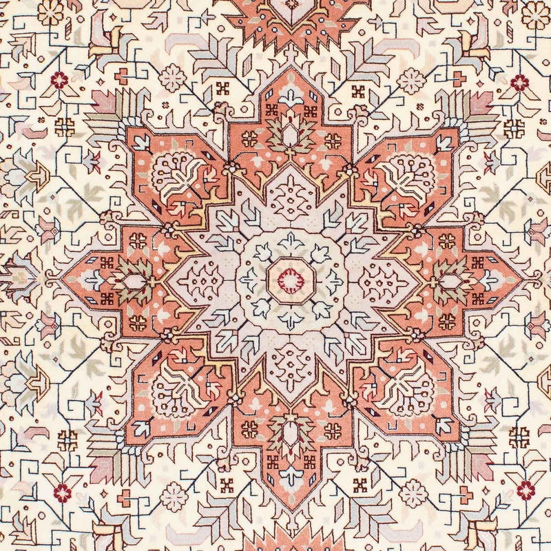 Täbriz - 50 Raj Teppich 151x211cm - Perserteppich - beige