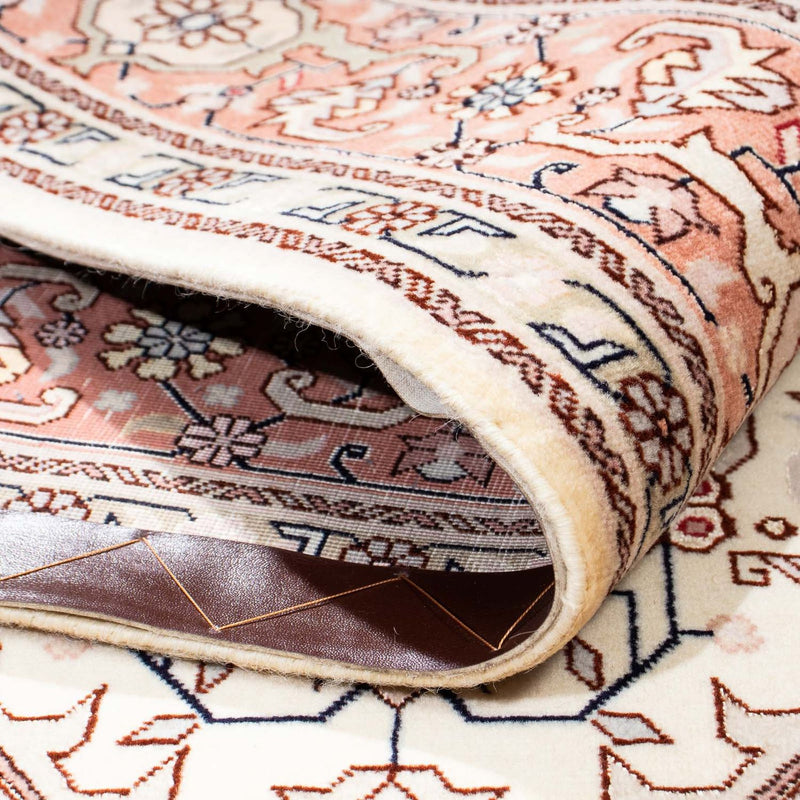Täbriz - 50 Raj Teppich 151x211cm - Perserteppich - beige