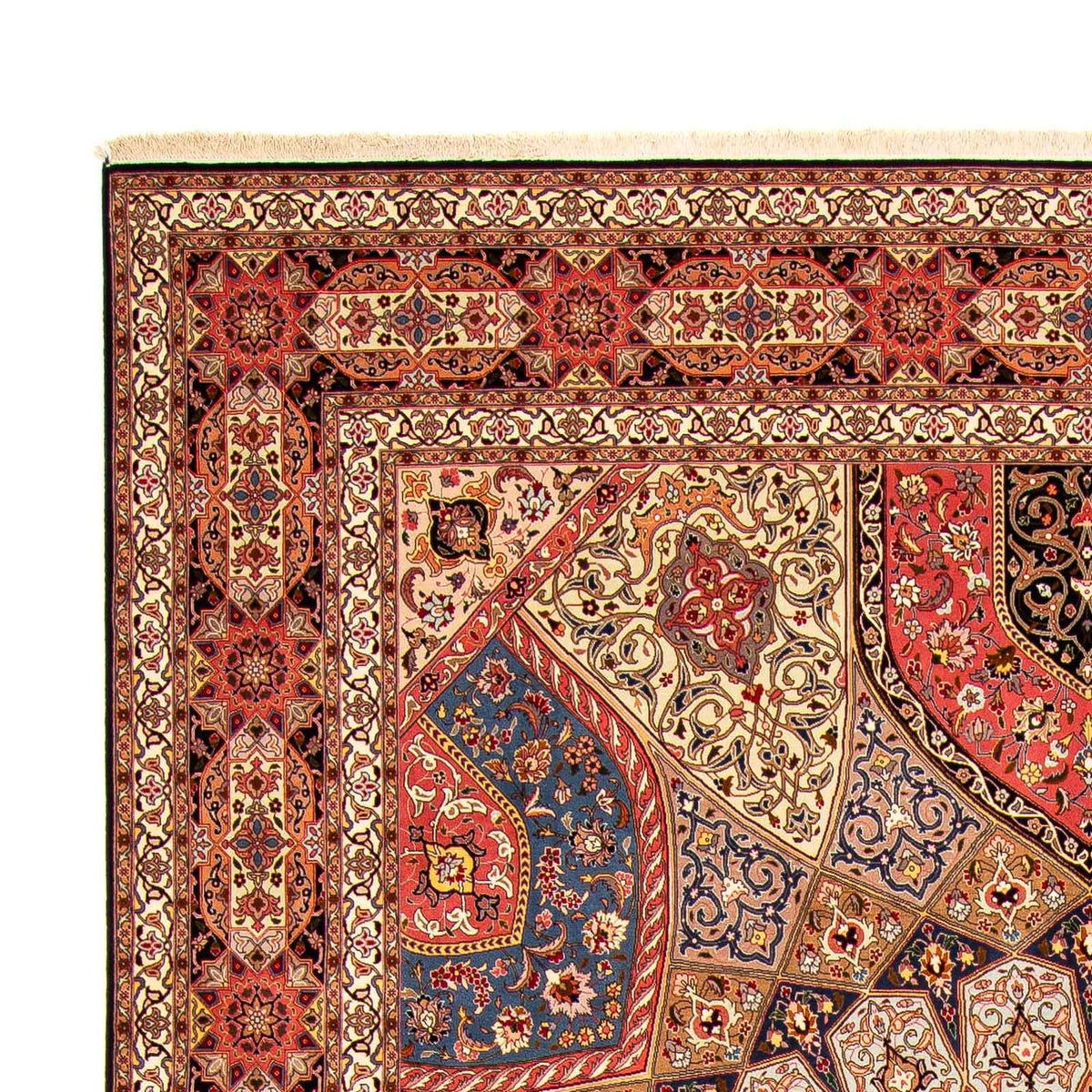 Täbriz - 50 Raj Teppich 296x408cm - Perserteppich - mehrfarbig