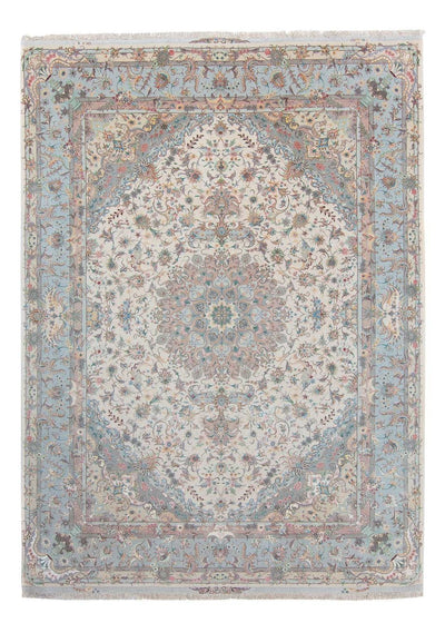 Täbriz - 50 Raj Teppich 252x350cm - Perserteppich - beige