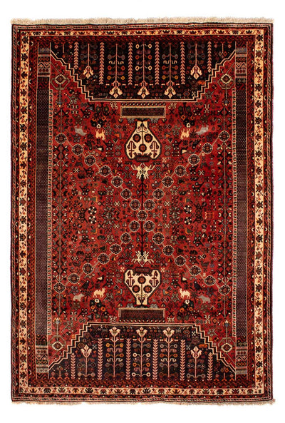 Ghashghai Teppich 207x297cm - Perserteppich - dunkelrot