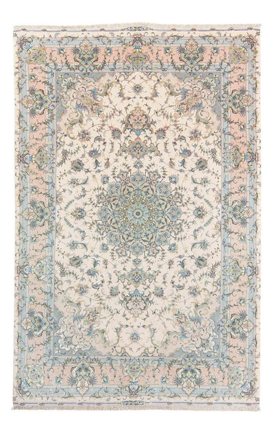 Täbriz - 50 Raj Teppich 197x305cm - Perserteppich - beige