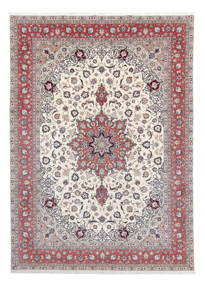 Täbriz - 50 Raj Teppich 251x357cm - Perserteppich - beige