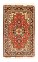 Täbriz - 50 Raj Teppich 102x162cm - Perserteppich - rot