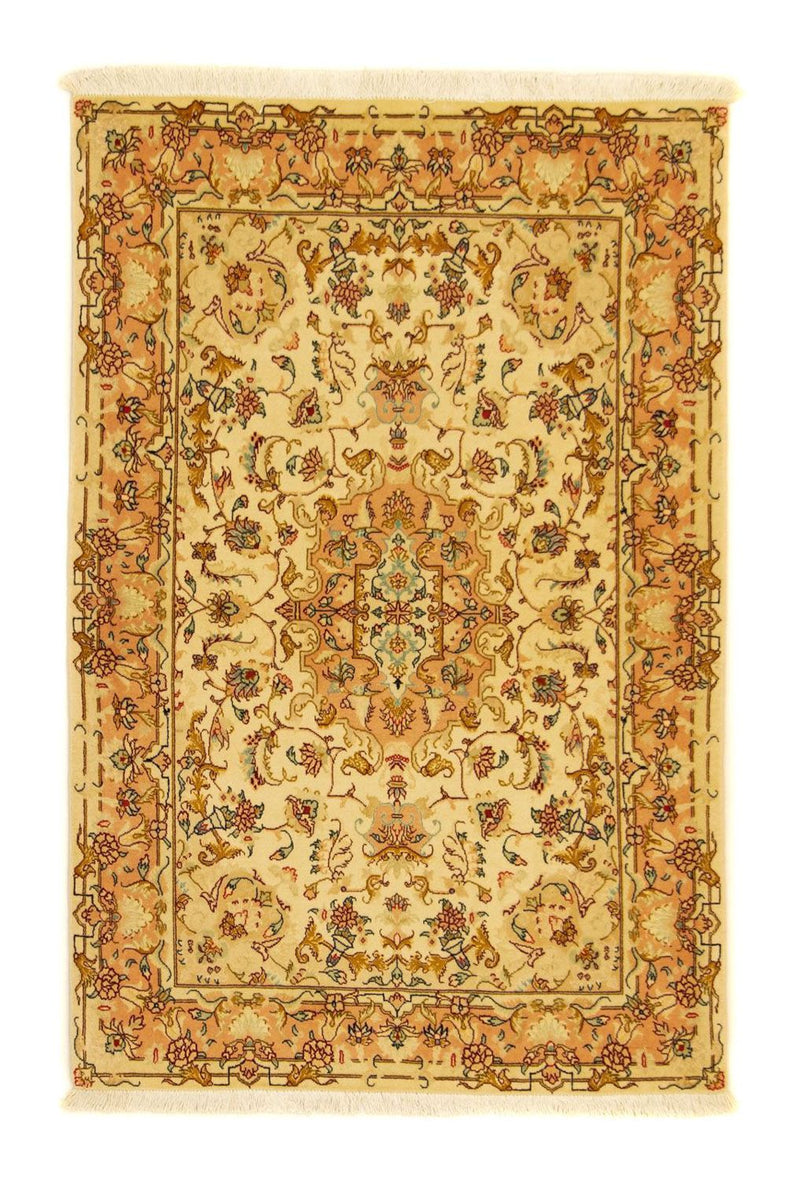 Perserteppich - Täbriz - Royal 101 x 150 cm Teppichbrücke - beige