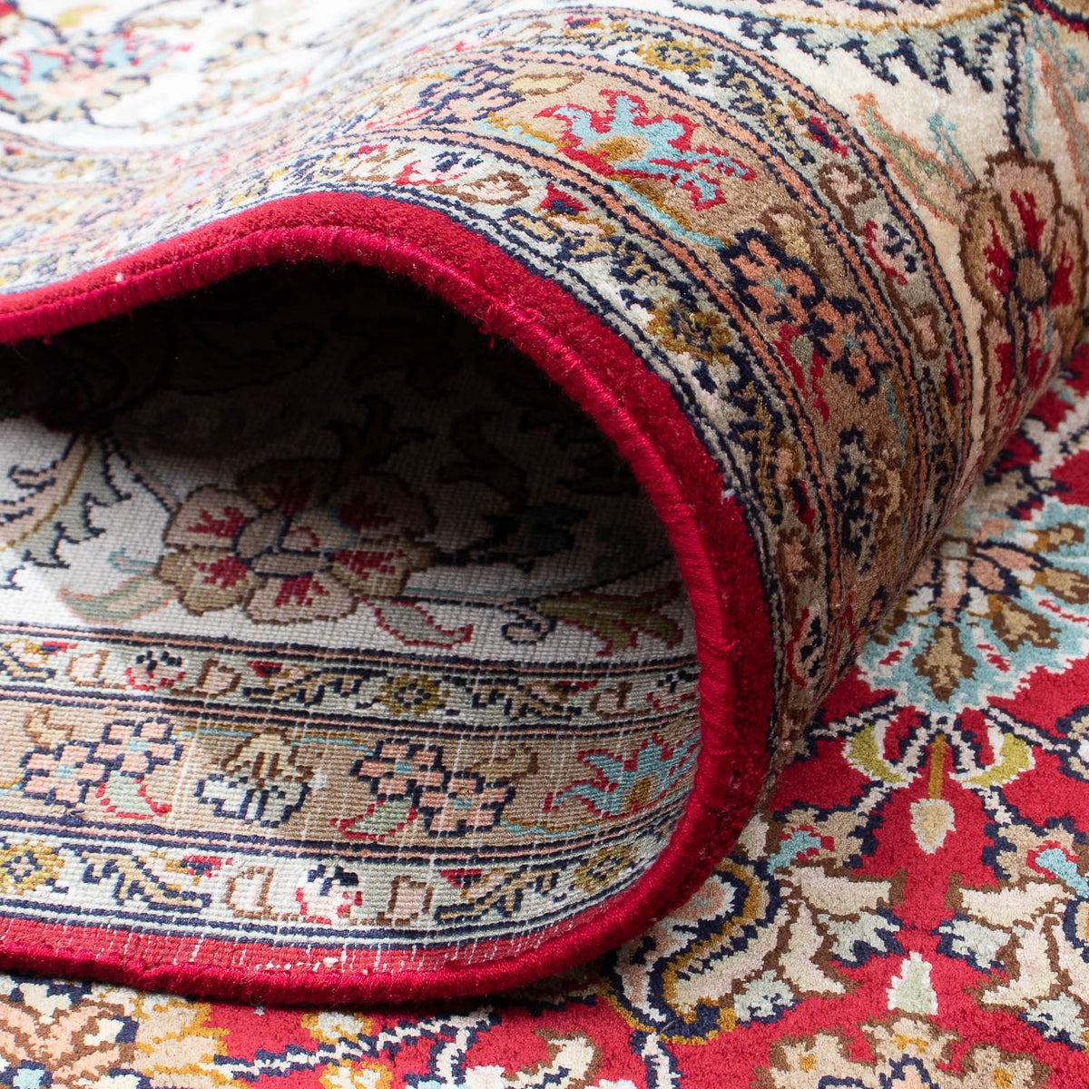 Kaschmar Teppich 243x308cm - Perserteppich - hellrot
