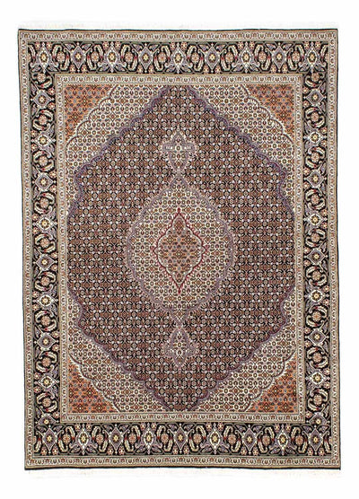 Täbriz Teppich 176x235cm - Perserteppich - dunkelblau