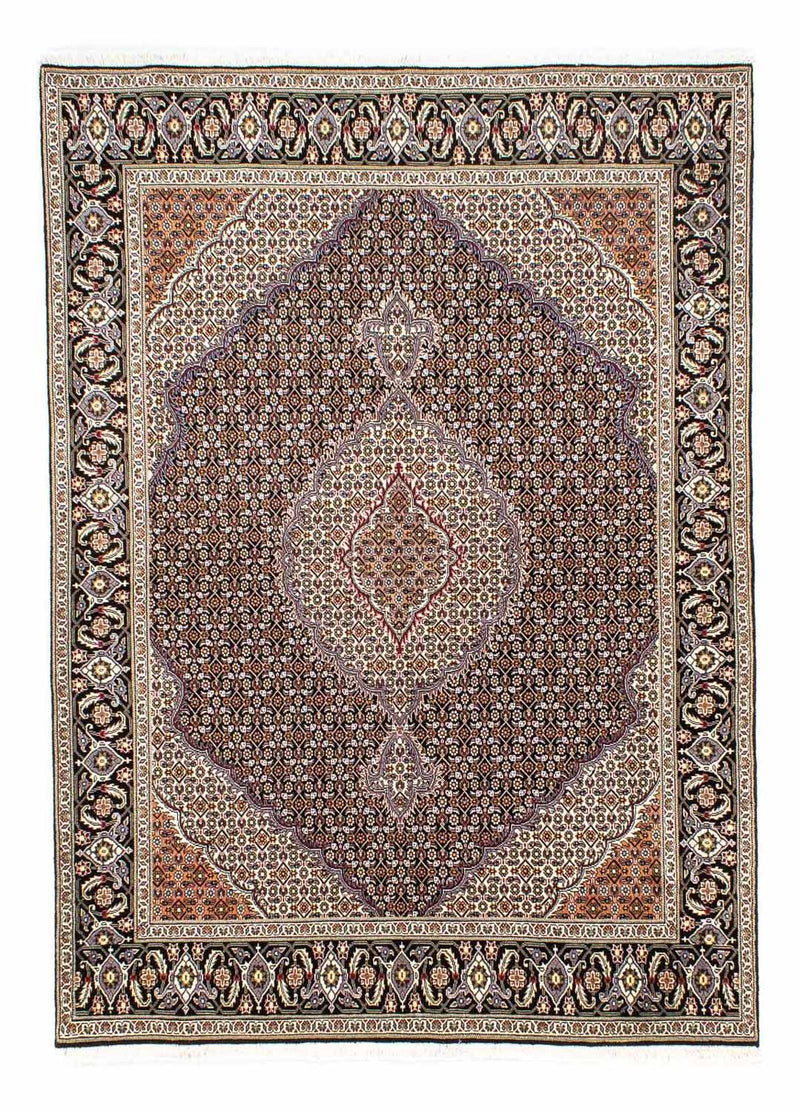 Täbriz Teppich 176x235cm - Perserteppich - dunkelblau