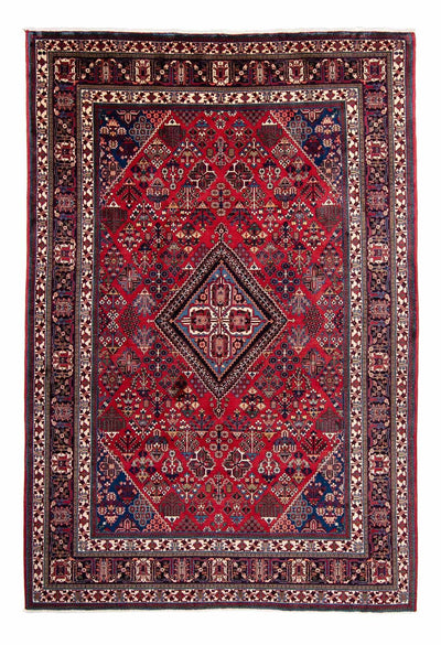 Meymeh Teppich 235x343cm - Perserteppich - dunkelrot
