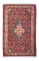 Hamadan Teppich 80x125cm - Perserteppich - hellrot