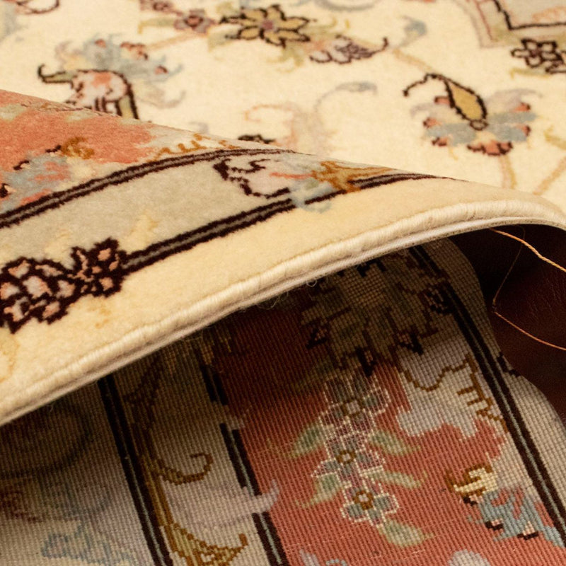 Täbriz - 50 Raj Teppich 101x148cm - Perserteppich - beige