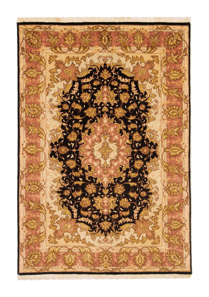 Perserteppich - Täbriz - Royal 94 x 154 cm Teppichbrücke - schwarz