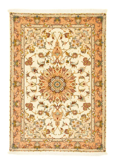 Täbriz - 50 Raj Teppich 100x158cm - Perserteppich - beige