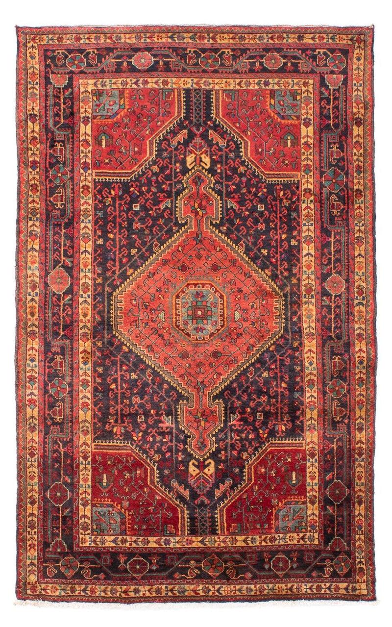 Hosseinabad Teppich 130x218cm - Perserteppich - dunkelblau