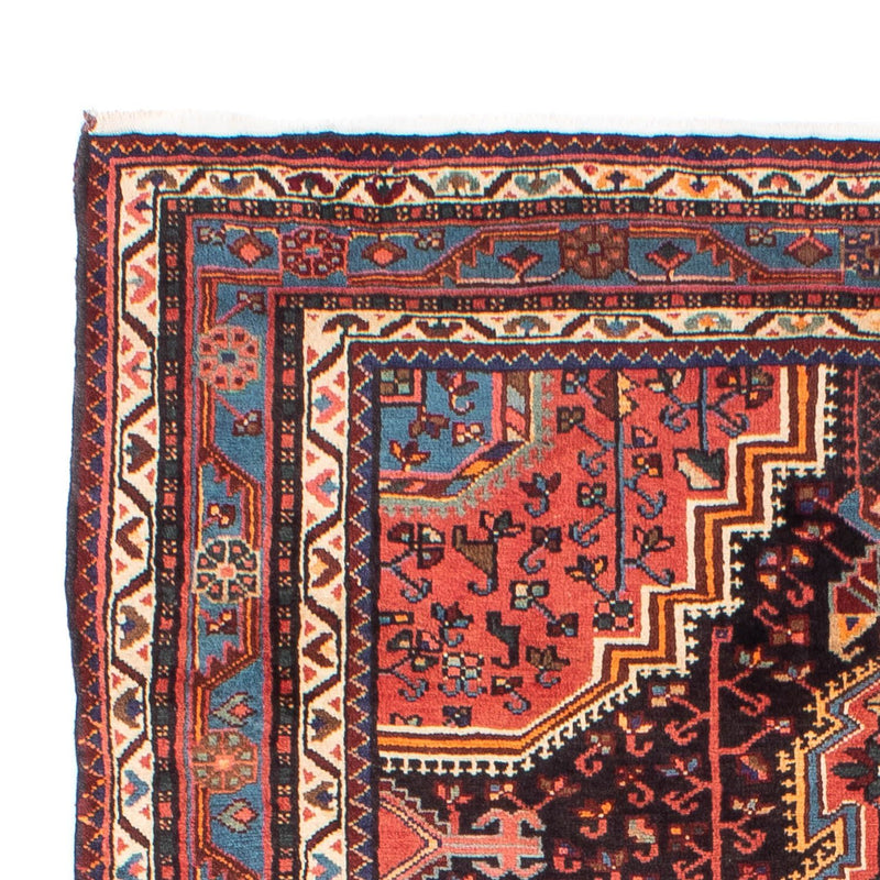 Hosseinabad Teppich 139x226cm - Perserteppich - dunkelblau