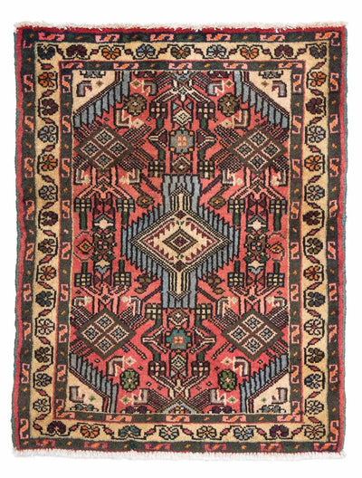 Hosseinabad Teppich 64x84cm - Perserteppich - hellrot