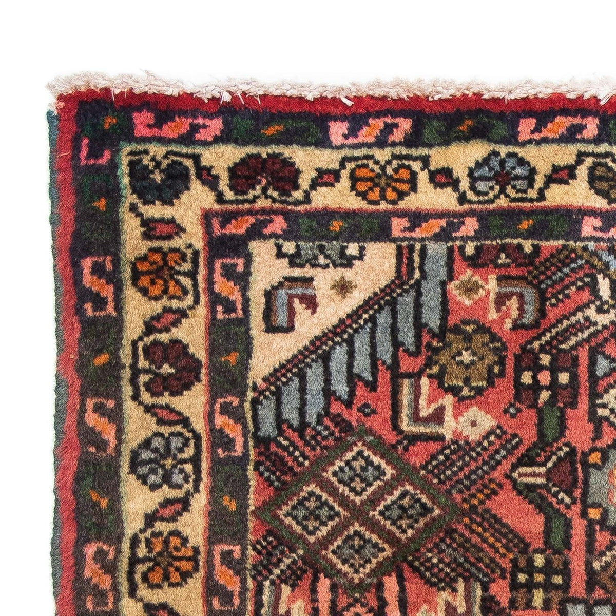 Hosseinabad Teppich 64x84cm - Perserteppich - hellrot