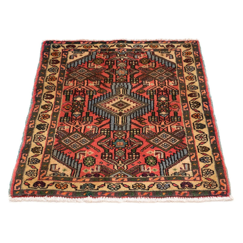 Hosseinabad Teppich 64x84cm - Perserteppich - hellrot