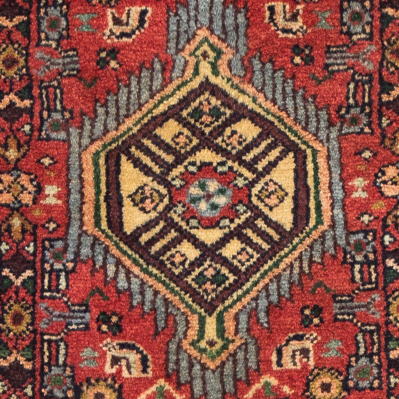 Hosseinabad Teppich 62x87cm - Perserteppich - dunkelrot