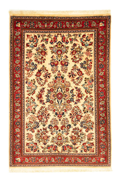 Sarough Teppich 106x163cm - Perserteppich - beige
