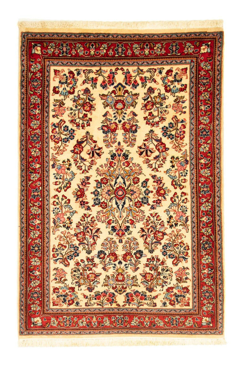 Sarough Teppich 106x163cm - Perserteppich - beige