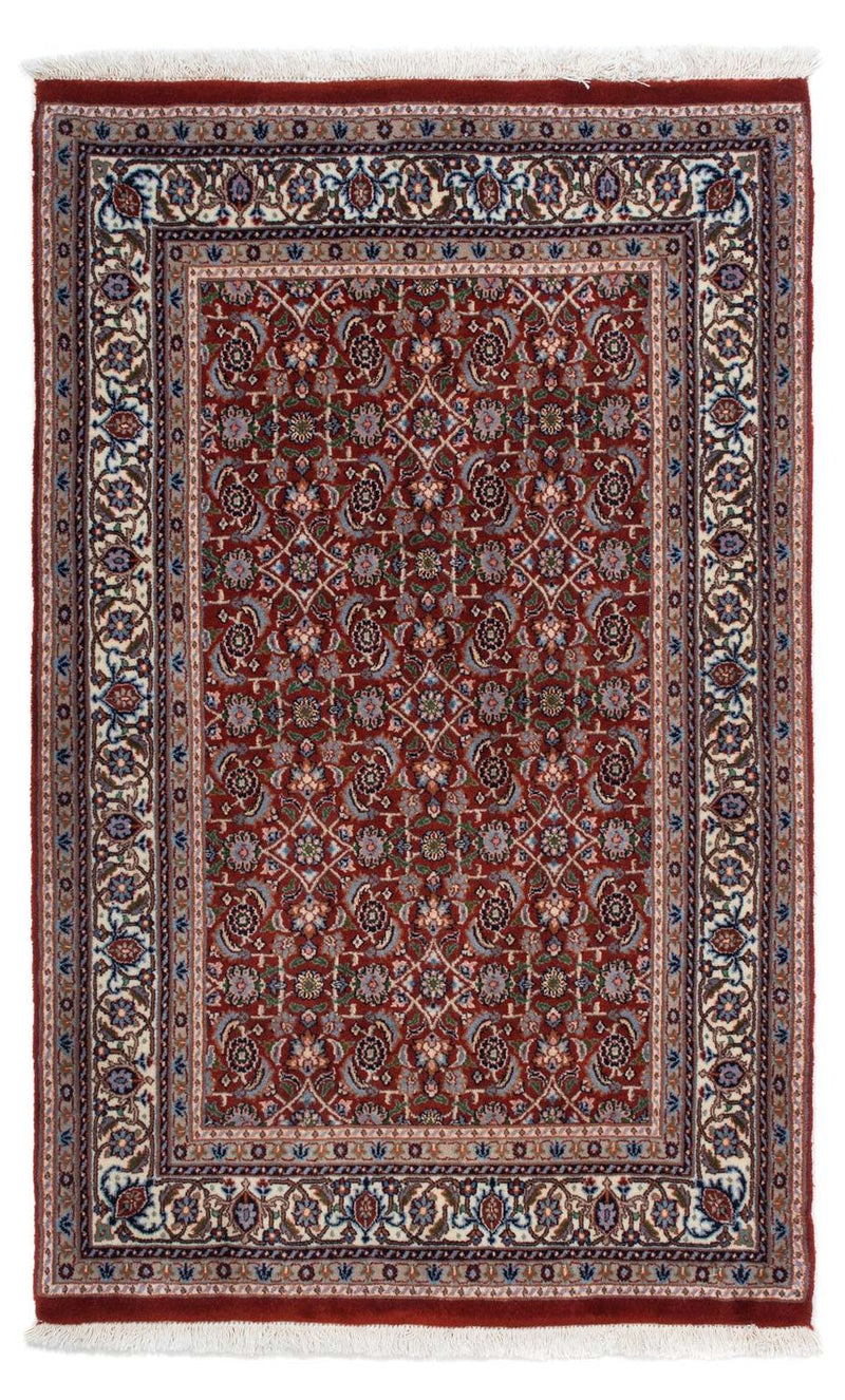 Moud Teppich 95x140cm - Perserteppich - dunkelrot