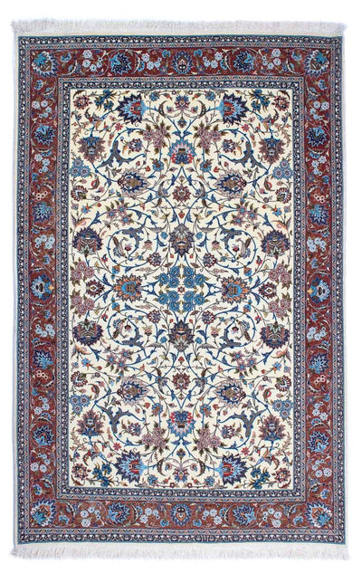 Ghom Teppich 137x215cm - Perserteppich - beige