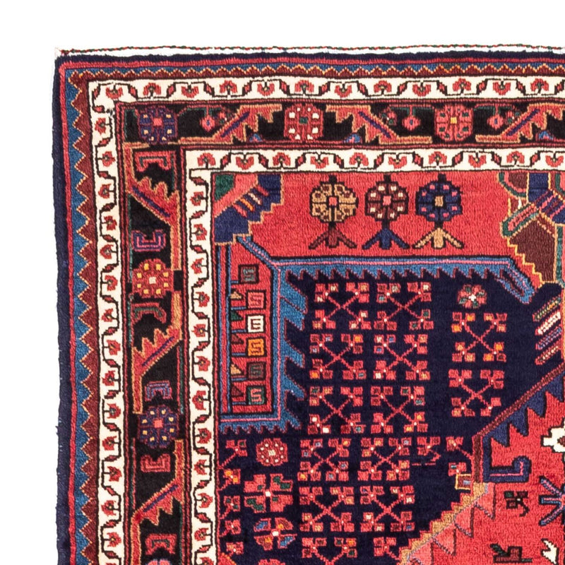 Hamadan Teppich 151x230cm - Perserteppich - dunkelblau