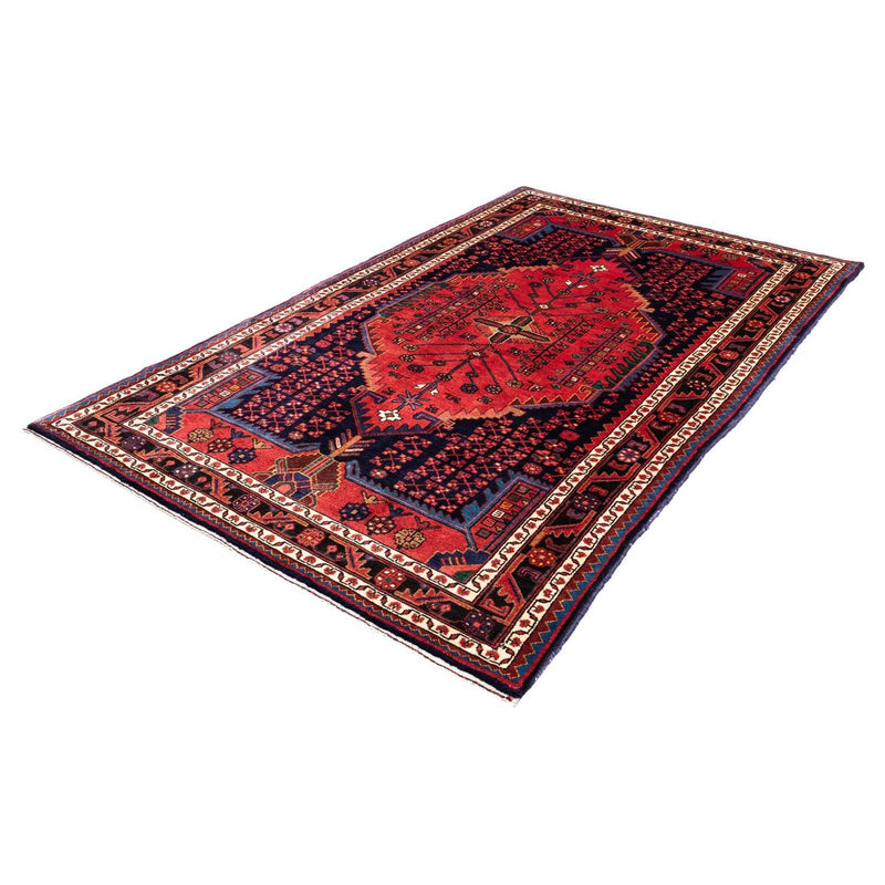 Hamadan Teppich 151x230cm - Perserteppich - dunkelblau