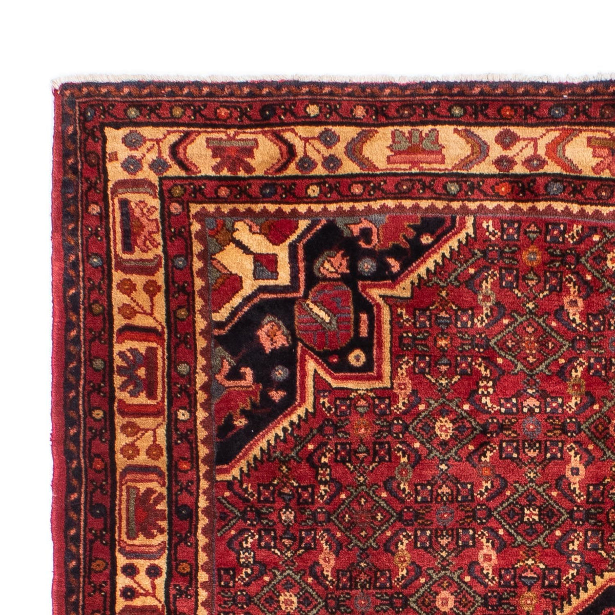 Hosseinabad Teppich 165x211cm - Perserteppich - dunkelrot
