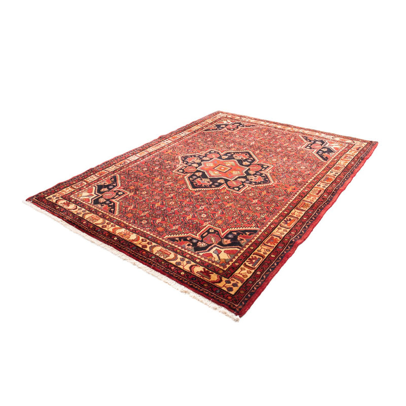 Hosseinabad Teppich 165x211cm - Perserteppich - dunkelrot