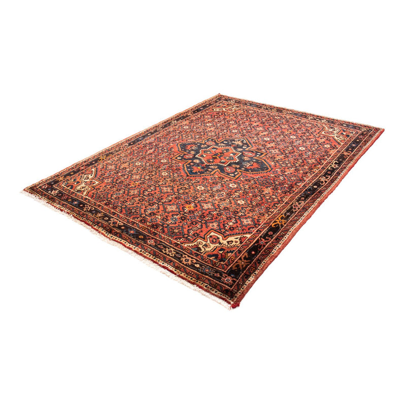 Hosseinabad Teppich 157x203cm - Perserteppich - dunkelrot