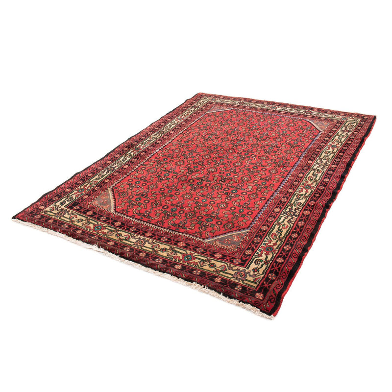 Hosseinabad Teppich 150x199cm - Perserteppich - dunkelrot