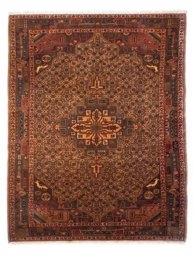 Nahavand Teppich 158x218cm - Perserteppich - braun