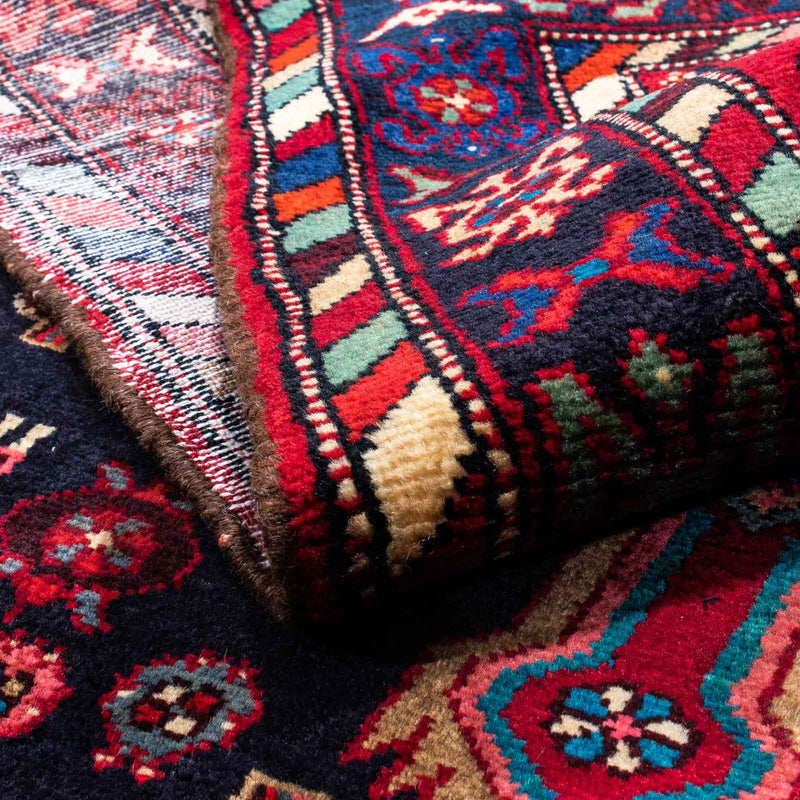 Hamadan Teppich 160x225cm - Perserteppich - dunkelblau