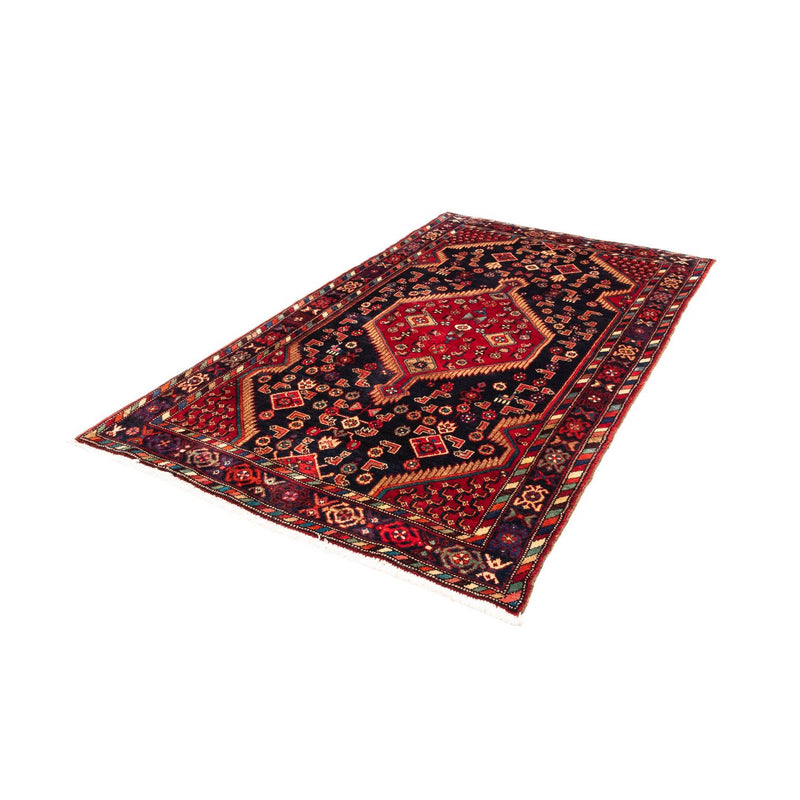 Hamadan Teppich 160x225cm - Perserteppich - dunkelblau