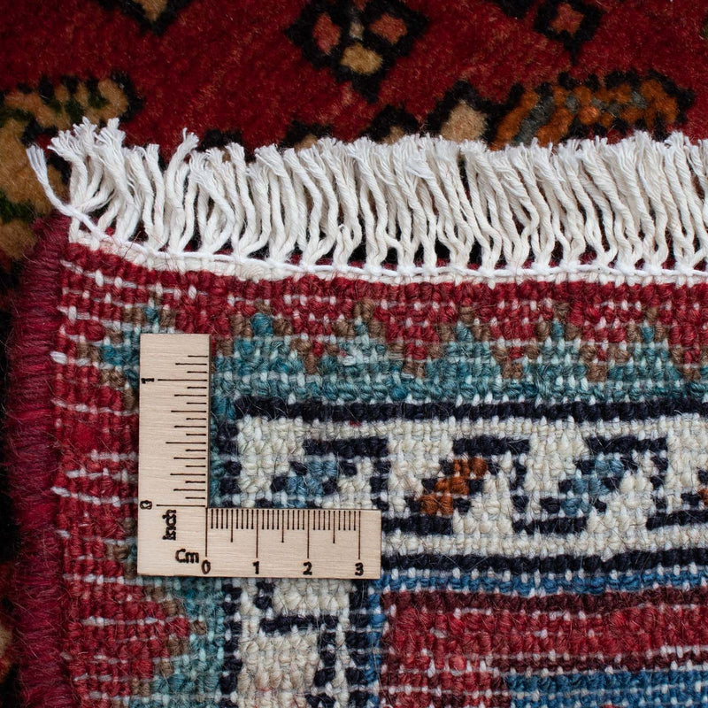 Hamadan Teppich 108x155cm - Perserteppich - dunkelrot