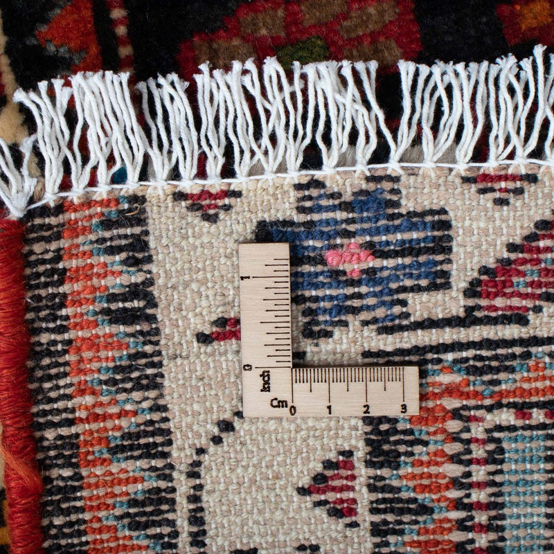 Hamadan Teppich 90x128cm - Perserteppich - dunkelrot