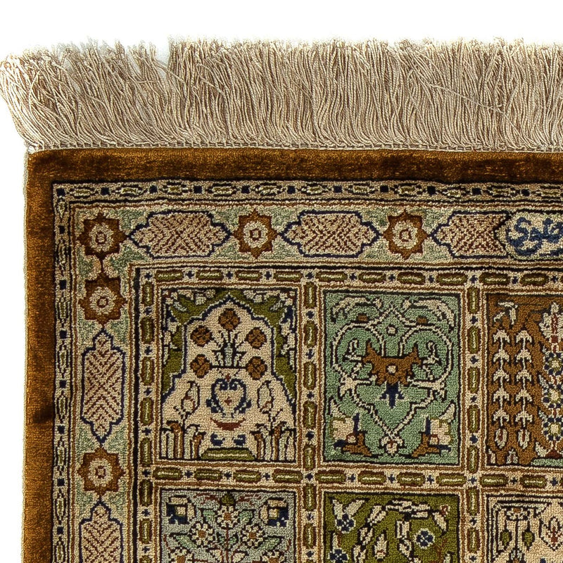 Ghom Teppich 54x72cm - Perserteppich - mehrfarbig