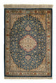 Ghom Teppich 58x83cm - Perserteppich - dunkelblau