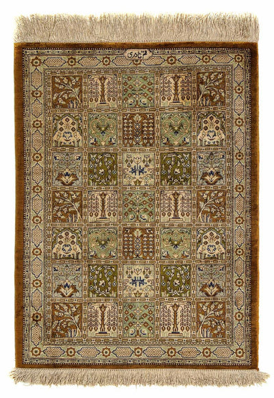 Ghom Teppich 57x77cm - Perserteppich - mehrfarbig