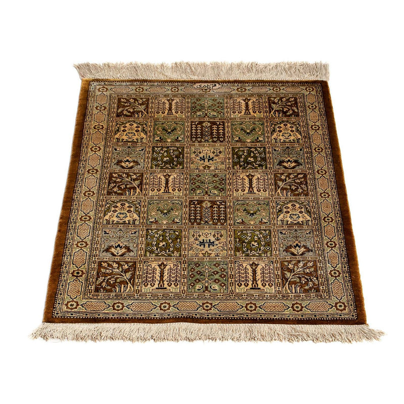 Ghom Teppich 57x77cm - Perserteppich - mehrfarbig