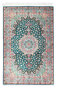 Ghom Teppich 100x152cm - Perserteppich - grün – product image