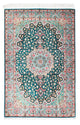 Ghom Teppich 100x152cm - Perserteppich - grün
