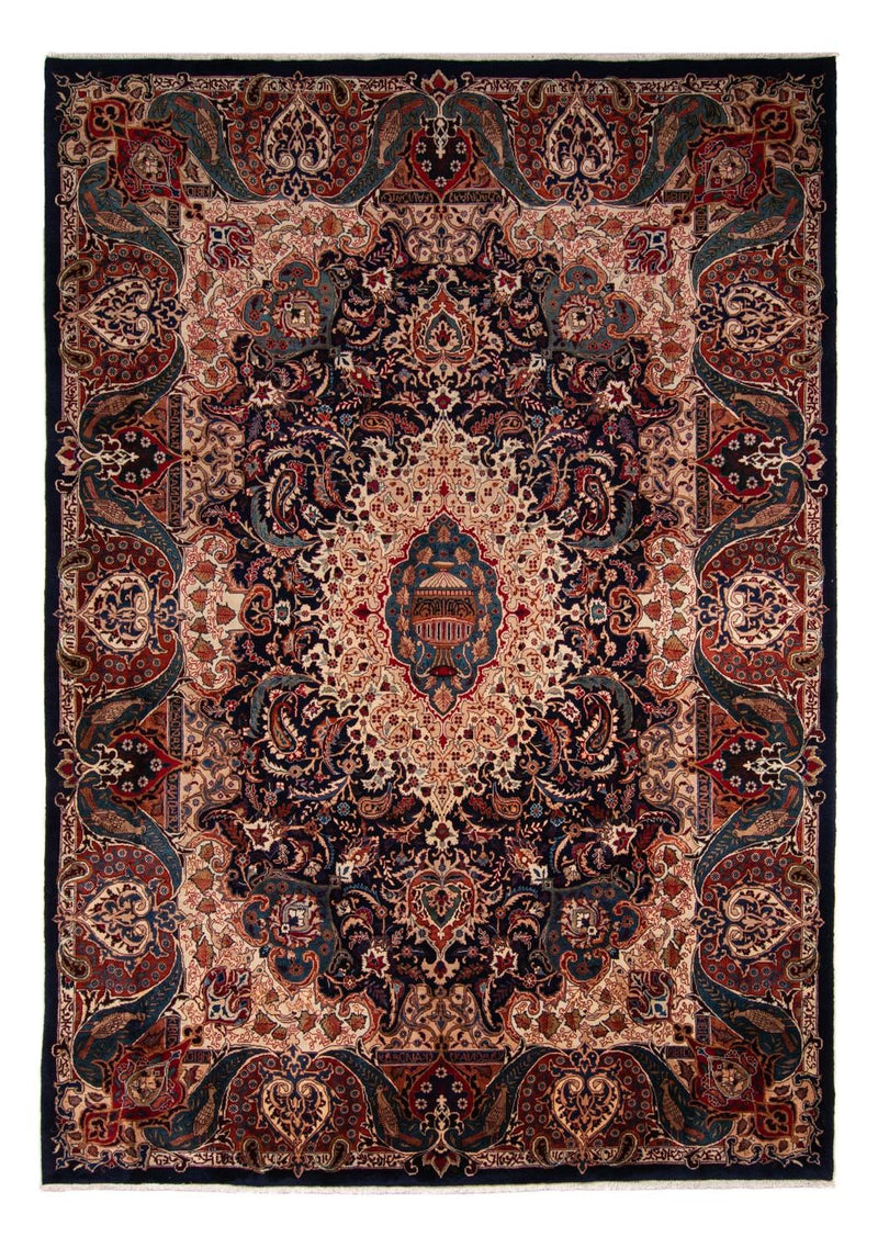 Kaschmar Teppich 257x365cm - Perserteppich - dunkelblau