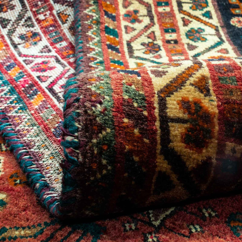 Ghashghai Teppich 173x225cm - Perserteppich - dunkelrot