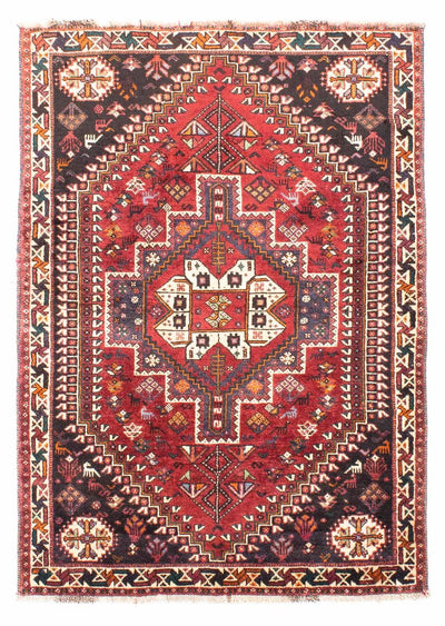 Shiraz Teppich 112x163cm - Perserteppich - dunkelrot