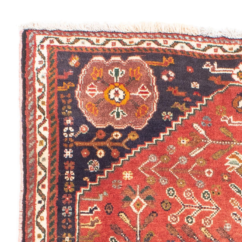 Shiraz Teppich 92x136cm - Perserteppich - dunkelrot