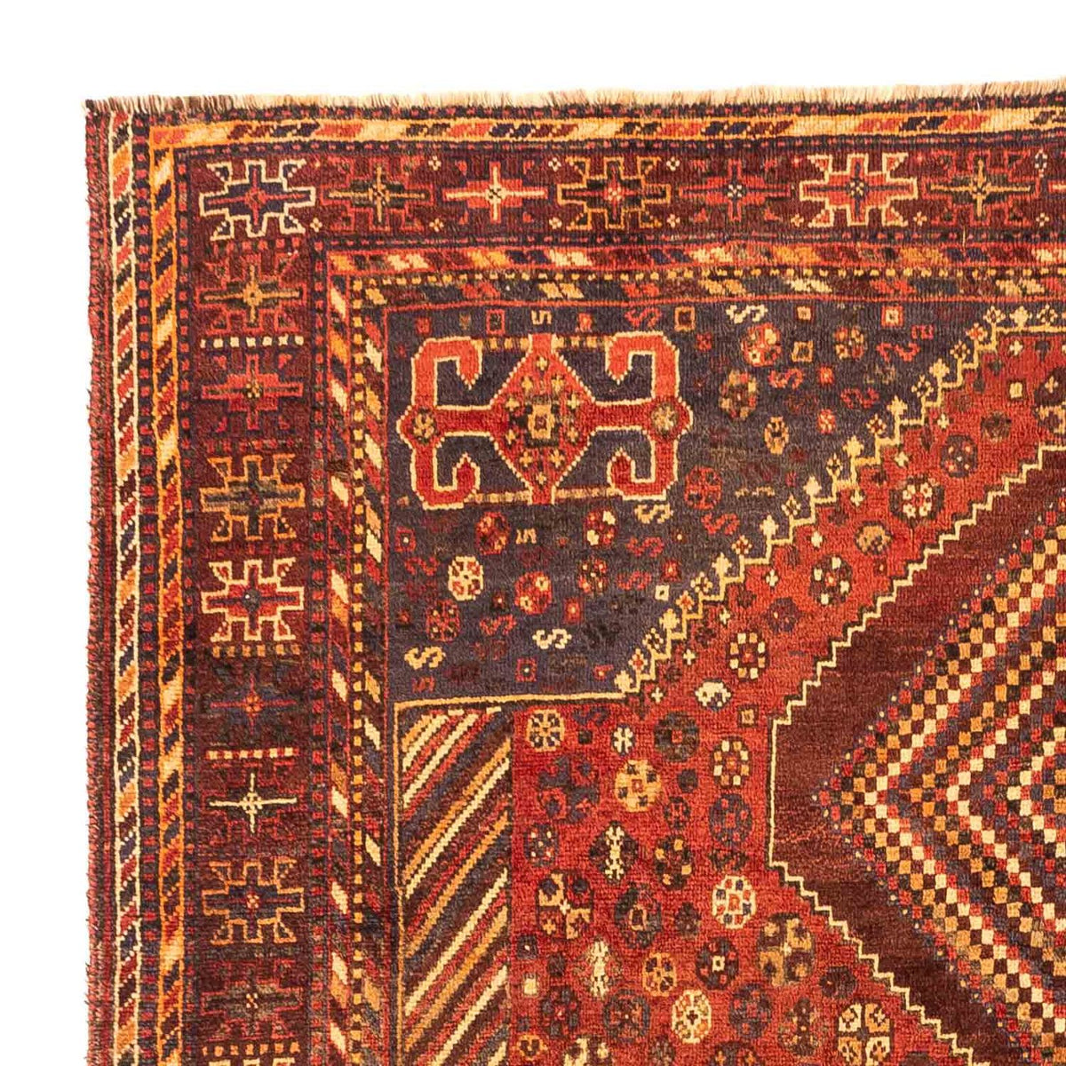 Shiraz Teppich 164x238cm - Perserteppich - rost