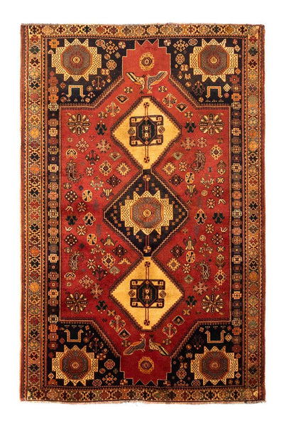 Shiraz Teppich 163x254cm - Perserteppich - hellrot